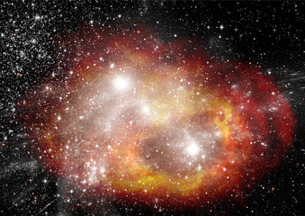 galaxy in a free space