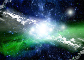 galaxy in a free space