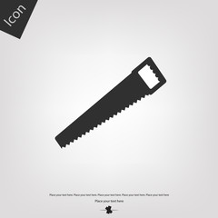 Hand saw vector icon
