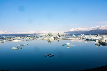 Fototapeta na wymiar Island - die Eislagune Jökulsarlon