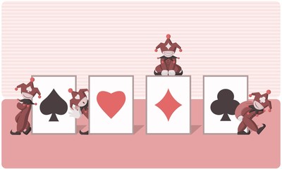 Jocker Of Gambling Card Art - Vector