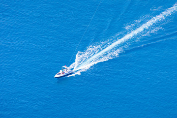 Naklejka premium luxury motor boat