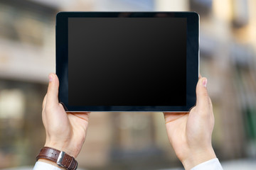 Modern smartphone in hand