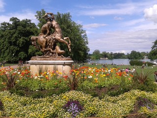 Lyon le parc de la t&ecirc;te d'or