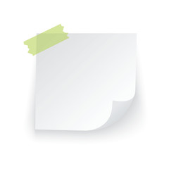 Modern vector illustration of Colorful stick note set isolated on white background