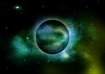 galaxy in a free space