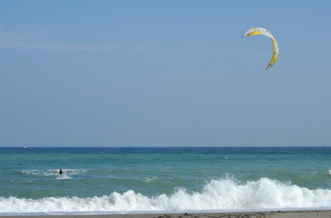 Kitesurfing off the Spanish coast #4