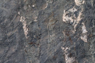 Surface textures of shoreline fill rocks