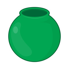 pot isolated illustration on white background