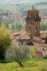 the bell tower of the Saint Leonardo and Lorenzo church, Castelfiorentino