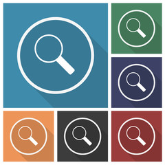 Button - Set - Schatten - Lupe Zoom