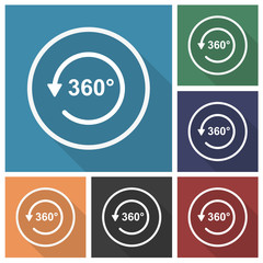 Button - Set - Schatten - 360 Grad Panorama