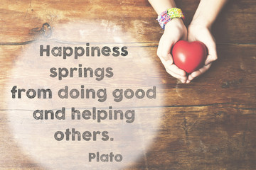 happiness springs Plato