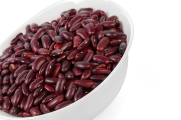 Red bean isolated on white background