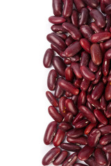 Red bean isolated on white background