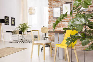 Dining space in lounge