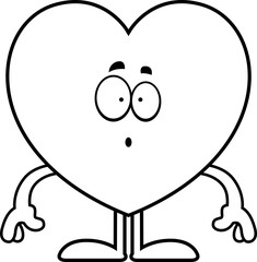 Surprised Cartoon Heart