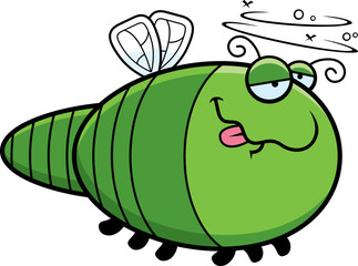 Cartoon Drunk Dragonfly