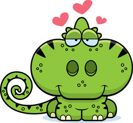 Cartoon Chameleon Love