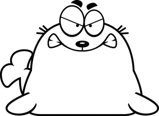 Angry Cartoon Seal