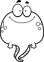 Smiling Cartoon Tadpole