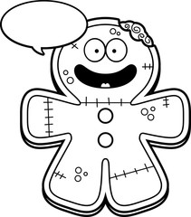 Talking Cartoon Gingerbread Zombie
