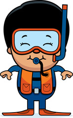 Obraz premium Scuba Diver Boy