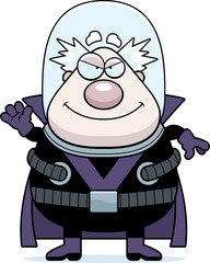 Waving Cartoon Supervillain