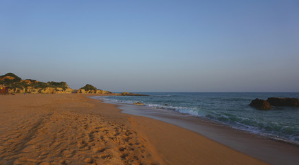 dusk on the beach