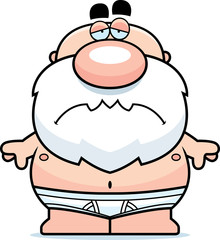 Sad Man in Underwear