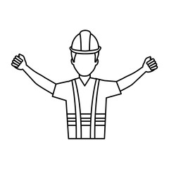 construction worker avatar character