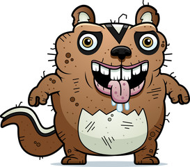 Cartoon Ugly Chipmunk Standing
