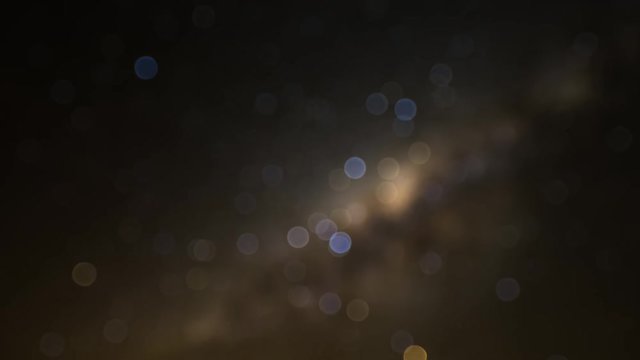 A close-up timelapse shot (generic) of the Milky Way and stars blurred and out of focus, not pin sharp, of the constellation Scorpius in the Southern Hemisphere