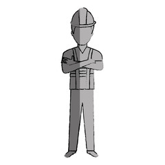 construction worker avatar character