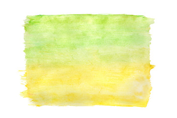 Abstract green / yellow watercolor background