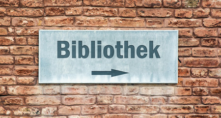 Schild 225 - Bibliothek