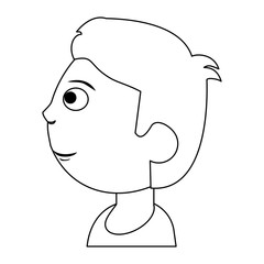 character boy son image outline vector illustration eps 10