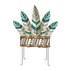 feather decorative isolated icon