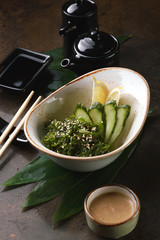 Coconut soup with seafood