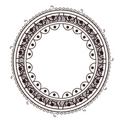 boho circular frame icon