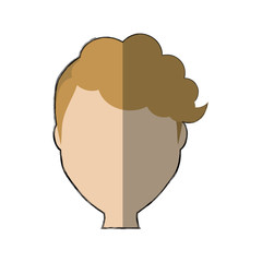 woman face  cartoon icon over white background. colorful design. vector illustration