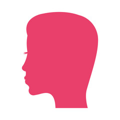 pink silhouette woman mother vector illustration eps 10