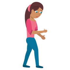 character mother female image vector illustration eps 10