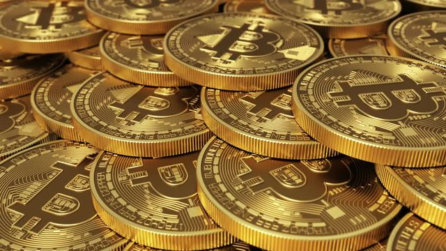Virtual Coins Bitcoins. Seamless Looping.