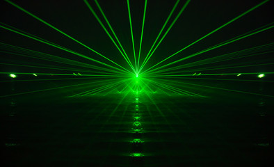 green laser light and sound