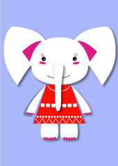 elephant in a dress