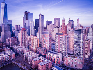 Aerial NYC From Jersey City 