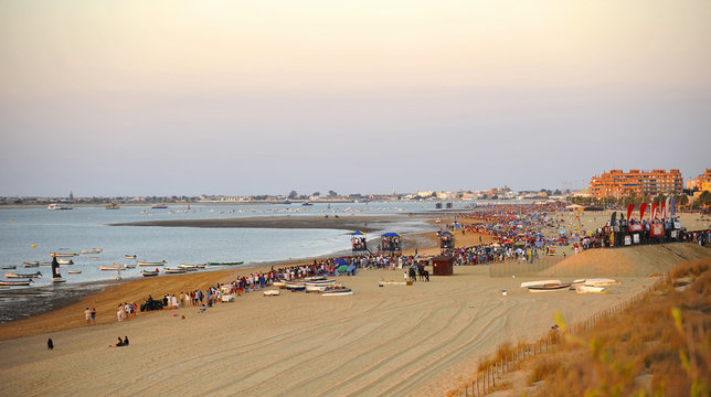 Carreras de caballos en Sanl&uacute;car de Barrameda, Costa de la Luz, C&aacute;diz, Espa&ntilde;a