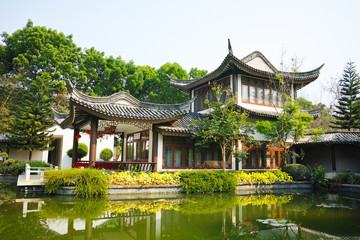 chinese house at Mae fah luang University, Chiangrai Thailand.