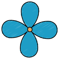 Naklejka premium cute flower decorative icon